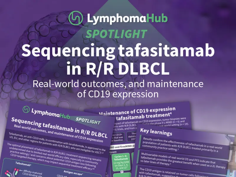 Tafasitamab in R/R DLBCL: Real-world outcomes, and maintenance of